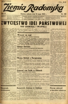 Ziemia Radomska, 1933, R. 6, nr 109