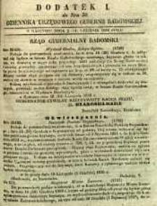 Dziennik Urzędowy Gubernii Radomskiej, 1850, nr 50, dod. I
