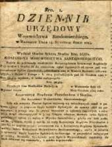 Dziennik Urzędowy Województwa Sandomierskiego, 1824, nr 1