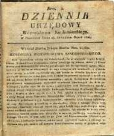 Dziennik Urzędowy Województwa Sandomierskiego, 1824, nr 2