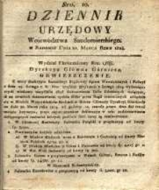 Dziennik Urzędowy Województwa Sandomierskiego, 1824, nr 10