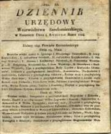 Dziennik Urzędowy Województwa Sandomierskiego, 1824, nr 12
