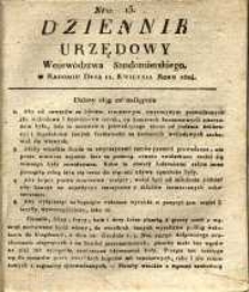 Dziennik Urzędowy Województwa Sandomierskiego, 1824, nr 13