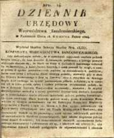 Dziennik Urzędowy Województwa Sandomierskiego, 1824, nr 14