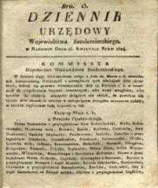 Dziennik Urzędowy Województwa Sandomierskiego, 1824, nr 15