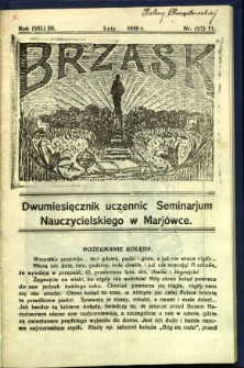 Brzask: Dwumiesięcznik uczennic Seminarium Nauczycielskiego w Mariówce, 1930, R. (7) 3, nr (27) 11