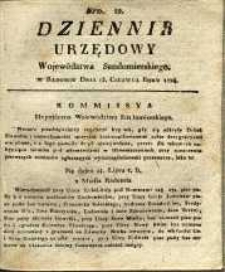Dziennik Urzędowy Województwa Sandomierskeigo, 1824, nr 22