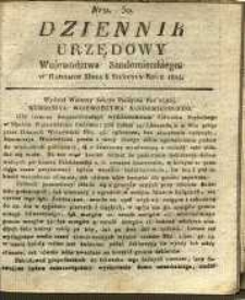Dziennik Urzędowy Województwa Sandomierskeigo, 1824, nr 30
