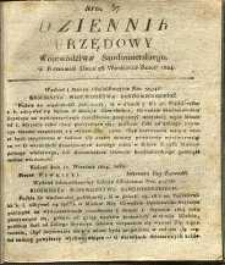 Dziennik Urzędowy Województwa Sandomierskeigo, 1824, nr 37
