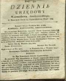 Dziennik Urzędowy Województwa Sandomierskeigo, 1824, nr 40