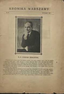 Kronika Warszawy, 1925, nr 10
