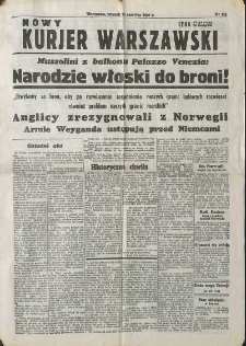 Nowy Kurjer Warszawski, 1940, nr 135