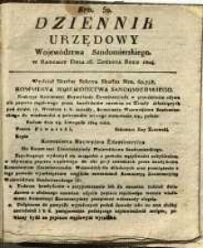 Dziennik Urzędowy Województwa Sandomierskeigo, 1824, nr 50
