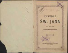 Katedra św. Jana w Warszawie : w setną rocznicę zamienienia kolegiaty w katedrę