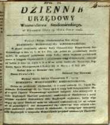 Dziennik Urzędowy Województwa Sandomierskiego, 1825, nr 22