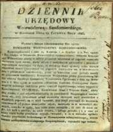Dziennik Urzędowy Województwa Sandomierskiego, 1825, nr 25