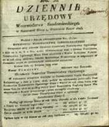 Dziennik Urzędowy Województwa Sandomierskiego, 1825, nr 36
