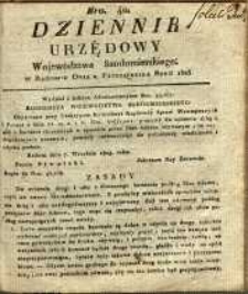 Dziennik Urzędowy Województwa Sandomierskiego, 1825, nr 40