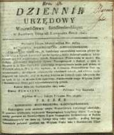 Dziennik Urzędowy Województwa Sandomierskiego, 1825, nr 48