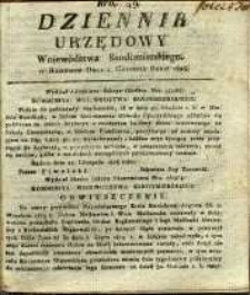 Dziennik Urzędowy Województwa Sandomierskiego, 1825, nr 49