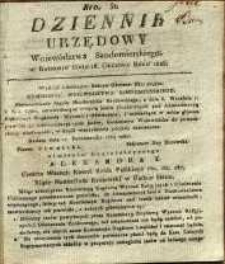 Dziennik Urzędowy Województwa Sandomierskiego, 1825, nr 51
