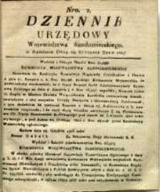 Dziennik Urzędowy Województwa Sandomierskiego, 1827, nr 2