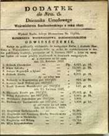 Dziennik Urzędowy Województwa Sandomierskiego, 1827, nr 13, dod.