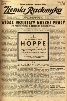Ziemia Radomska, 1933, R. 6, nr 128
