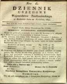 Dziennik Urzędowy Województwa Sandomierskiego, 1827, nr 16