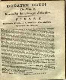 Dziennik Urzędowy Województwa Sandomierskiego, 1827, nr 17, dod. II