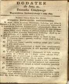 Dziennik Urzędowy Województwa Sandomierskiego, 1827, nr 20, dod.