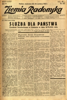 Ziemia Radomska, 1933, R. 6, nr 137