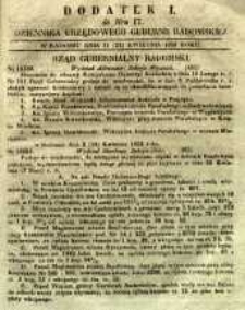 Dziennik Urzędowy Gubernii Radomskiej, 1853, nr 17, dod. I