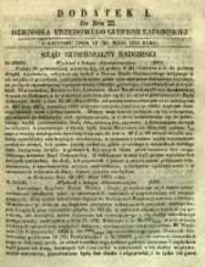 Dziennik Urzędowy Gubernii Radomskiej, 1853, nr 22, dod. I