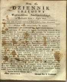 Dziennik Urzędowy Województwa Sandomierskiego, 1827, nr 26