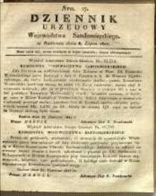Dziennik Urzędowy Województwa Sandomierskiego, 1827, nr 27
