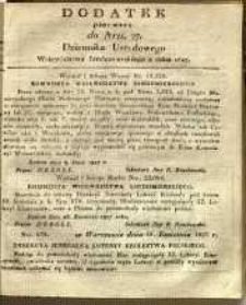 Dziennik Urzędowy Województwa Sandomierskiego, 1827, nr 27, dod. I
