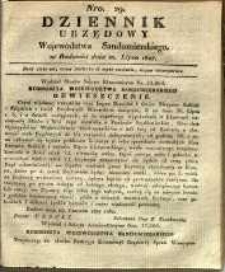 Dziennik Urzędowy Województwa Sandomierskiego, 1827, nr 29