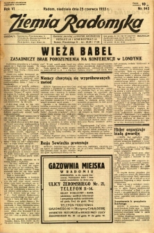 Ziemia Radomska, 1933, R. 6, nr 143