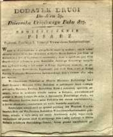 Dziennik Urzędowy Województwa Sandomierskiego, 1827, nr 37, dod. II