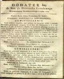 Dziennik Urzędowy Województwa Sandomierskiego, 1827, nr 42, dod. I