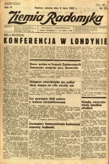 Ziemia Radomska, 1933, R. 6, nr 153