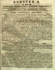 Dziennik Urzędowy Gubernii Radomskiej, 1853, nr 44, dod. II