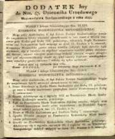 Dziennik Urzędowy Województwa Sandomierskiego, 1827, nr 47, dod. I