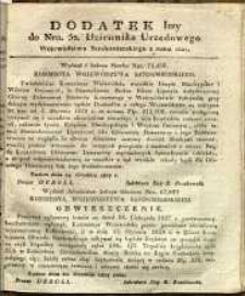 Dziennik Urzędowy Województwa Sandomierskiego, 1827, nr 52, dod. I