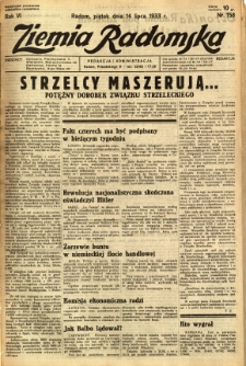 Ziemia Radomska, 1933, R. 6, nr 158