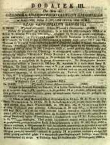 Dziennik Urzędowy Gubernii Radomskiej, 1853, nr 47, dod. III