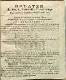 Dziennik Urzędowy Województwa Sandomierskiego, 1828, nr 1, dod.