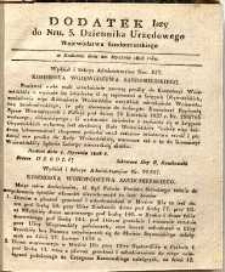 Dziennik Urzędowy Województwa Sandomierskiego, 1828, nr 3, dod. I
