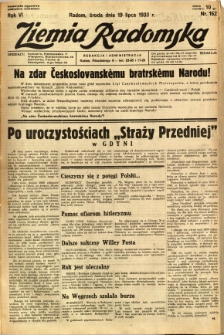 Ziemia Radomska, 1933, R. 6, nr 162